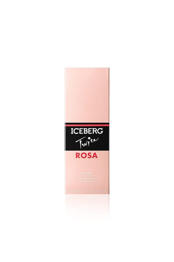 ICEBERG Twice ROSA - Woody Floral Musk Fragrance For The Modern Woman - Fresh And Fruity Feminine EDT Spray Perfume For Women - Sparkling Notes Of Redcurrant, Grapefruit, Jasmine, Cedarwood - 4.2 Oz - Image 4