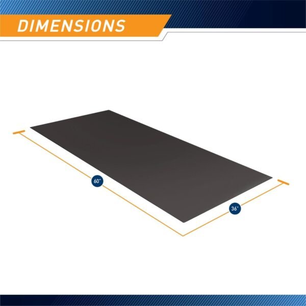 Marcy Fitness Equipment Mat and Floor Protector Compatible for Treadmills, Elliptical, Exercise Bikes, Stationary Cycles and Accessories - Image 3