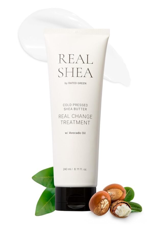 RATED GREEN Real Shea Real Change Treatment, Deep Conditioning Hair Mask with Organic Shea Butter & Avocado Oil for Hair Repair & Hydration, 8.11 fl oz - Image 2