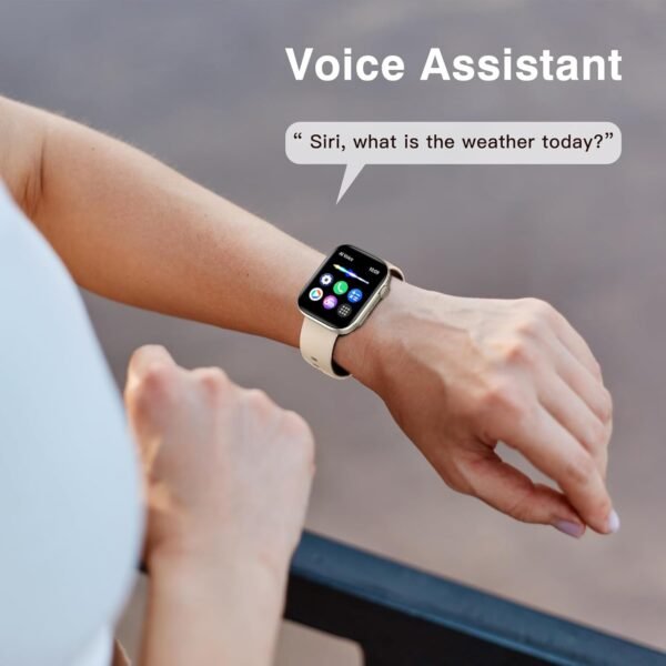 BRIBEJAT Smart Watch for Men Women (Make/Answer Call), HD 2.01'' Smartwatch IP68 Waterproof, Fitness Tracker Pedometer SpO2/Heart Rate/Sleep Monitor, Compatible with iPhone Samsung iOS Android Phone - Image 5