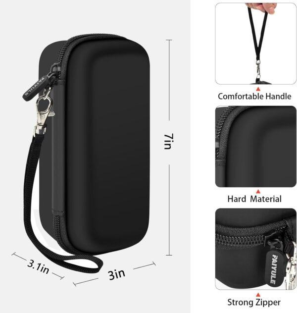 PAIYULE Case for MANSPOT for Meridian Body Hair Trimmer for Men, Electric Beard Shaver Storage Holder for LADYSPOT Pubic Razor and Extra Blade Heads- Box Only - Image 5