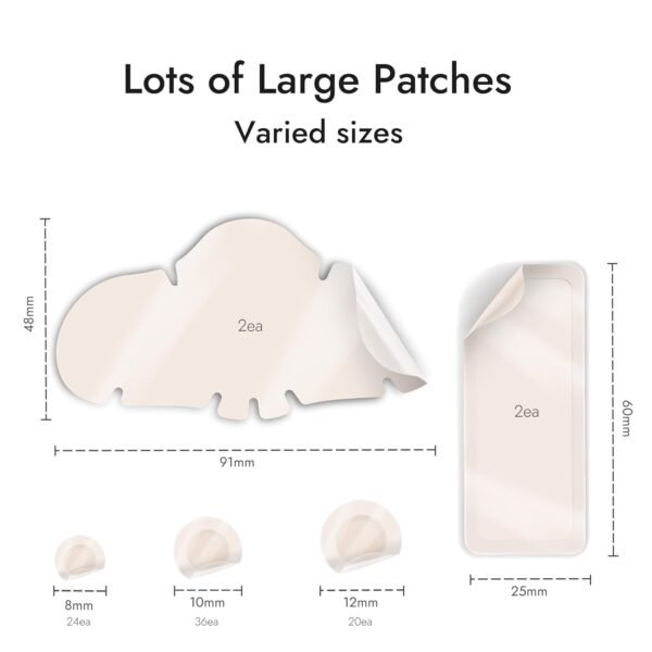 Epielle Over-Zit Acne Variety Patches | 84 Hydrocolloid Acne Pimple Patch for Covering Zits and Blemishes for Full Face (84 Counts) - Image 4