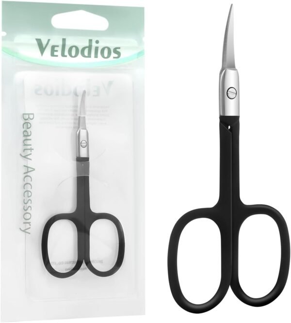 Nose Hair Trimmer for Women and Men, Premium Grooming Scissors with Curved Tip Clippers for Facial Hair,Eyebrow, Nose Hair, Mustache, Beard, Eyelashes, Ear - Image 2