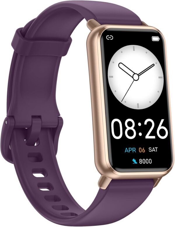 Long Battery Pedometer Watch 14 Days Battery Life, Slim Design No App/Phone Required Fitness Tracker, 50 Meters Waterproof Smart Watch, Heart Rate & Blood Oxygen Monitor Step Counter for Men Women - Image 2