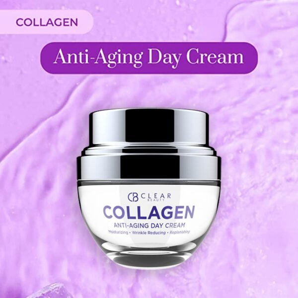 Collagen Daily Face Moisturizer - Dermatologist Tested, Reduces Wrinkles, Fine Lines, Hydrating, Anti-Aging, Clean Beauty, Cruelty-Free Korean Skin Care - All Skin Types - 1.69 oz - Image 8