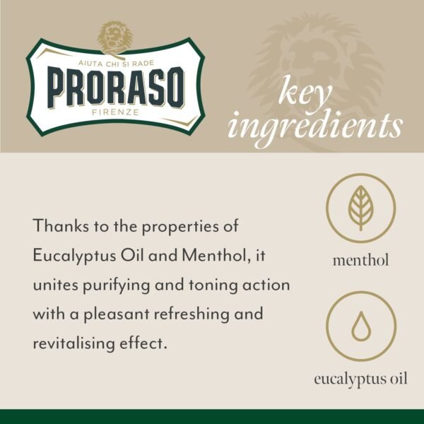 Proraso Pre-Shave Conditioning Cream for Men, Refreshing and Toning with Menthol and Eucalyptus Oil, 3.6 oz - Image 5