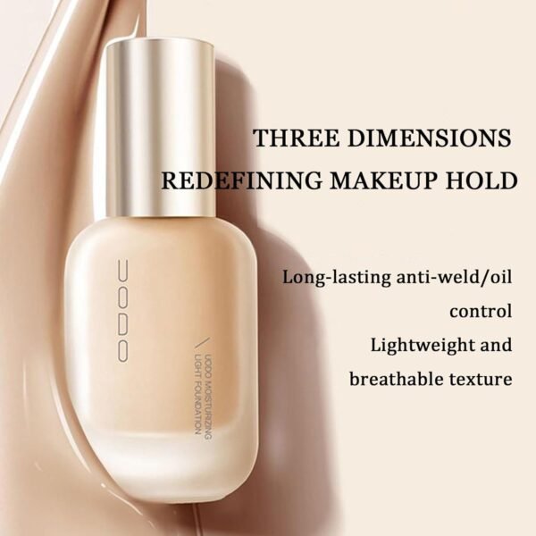 Uodo Moisturizing Light & Matte Long-Lasting Foundation - Liquid, Cushion & Powder Finishes - Natural shade - Image 3