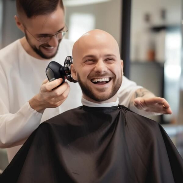 Detachable Head Shavers, SHPAVVER 5 in 1 Electric Razor IPX7 Waterproof for Bald Men, Wet Dry LED Display Rechargeable 7D Rotary Shaver Grooming Kit with Type C Charge A - Image 9