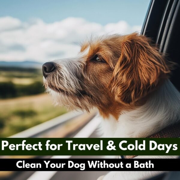 Talc-Free Dog Anti Itch Dry Shampoo Powder for Smelly Dogs, Pet Deodorizer for Skin, Ear & Paw - White Clay & Aloe Vera - 3.5 Oz - Image 7