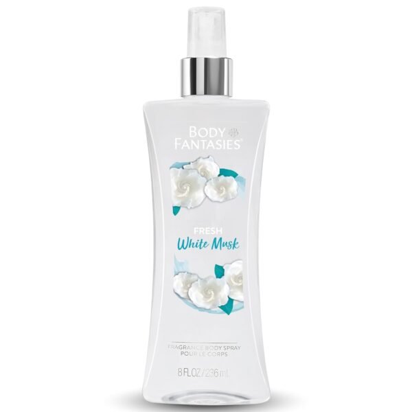 Body Fantasies Signature Fragrance Body Spray, Fresh White Musk, 8 Fluid Ounce - Image 2