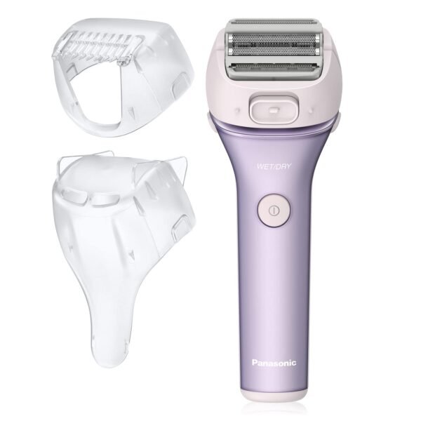 Panasonic Electric Shaver for Women, Cordless 4-Blade Shaver, Bikini Attachment, Pop-Up Trimmer, Wet Dry Operation - ES-AWL8AV (Purple) - Image 2