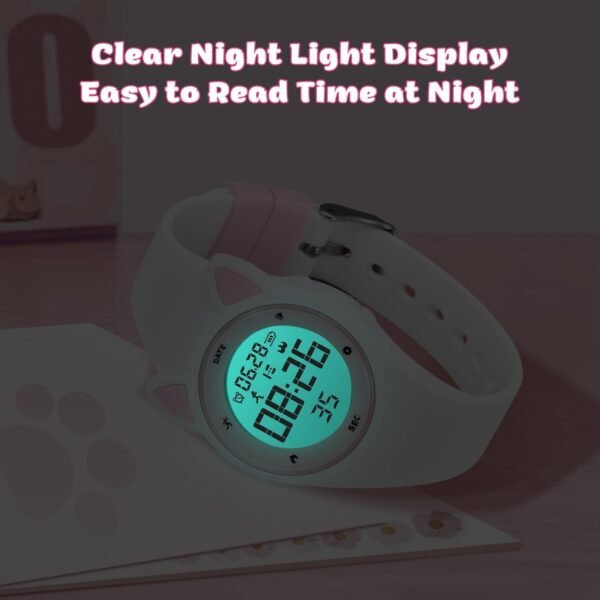 NN BEN NEVIS Kids Watch, Digital Watch for Boys Girls, Sport Watch with Fitness Tracker, Alarm Clock, Stopwatch, No App and Waterproof, Watch for Kids Ages 5-12 - Image 4