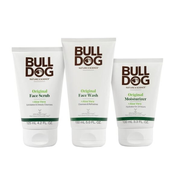 Bulldog Mens Skincare and Grooming Original Full Face Kit with Moisturizer, Face Wash & Face Scrub - Image 2