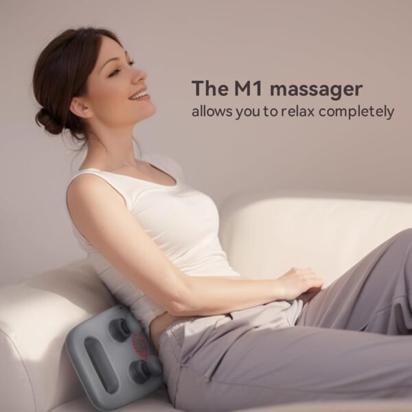 Mebak Massage Gun 4 Heads, 4X More Efficient Pain Relief Massager with Near-Infrared LED, Rechargeable Massage Gun Deep Tissue for All Body, 6mm Amplitude, Type-C Charging, Gifts for Men & Women - Image 4