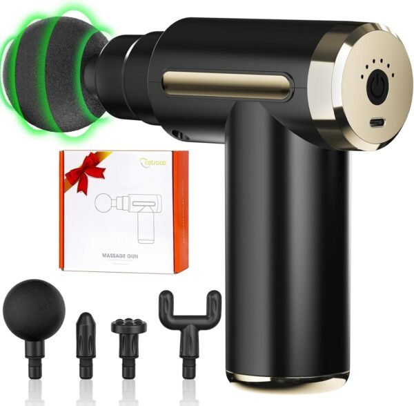 Massage Gun,Massage Gun Deep Tissue for Pain Relief with 4 Massage Heads & 6 Speeds, Birthday Gifts for Mom Dad Men Woman - Image 2