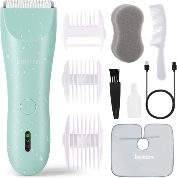 Baby Hair Clippers, Quiet & Dual-Mode Hair Cutting for 0-12, Waterproof Rechargeable & Cordless Hair Trimmer for Infant Toddler & Kids - Image 2
