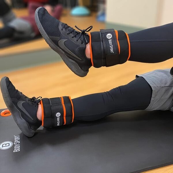 Body Sport Adjustable Ankle Weights, 1 lb.–5 lb. – Customizable Ankle and Wrist Weight Sets for Men, Women, and Kids – Workout Aid for Added Resistance – Weight Set for Walking, Running, - Image 6
