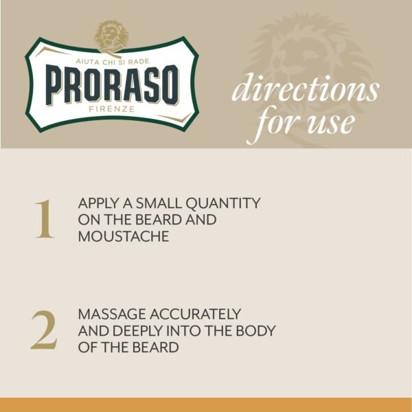 Proraso Beard Balm for Men, Nourish and Soften New Beard Growth and Short Beards - Image 4