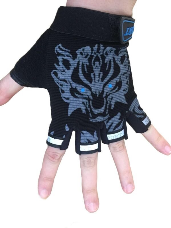 MARZE Cycling Gloves for Kids Children Half Finger Non-Slip Adjustable Sports Gloves Bike Gloves - Image 3