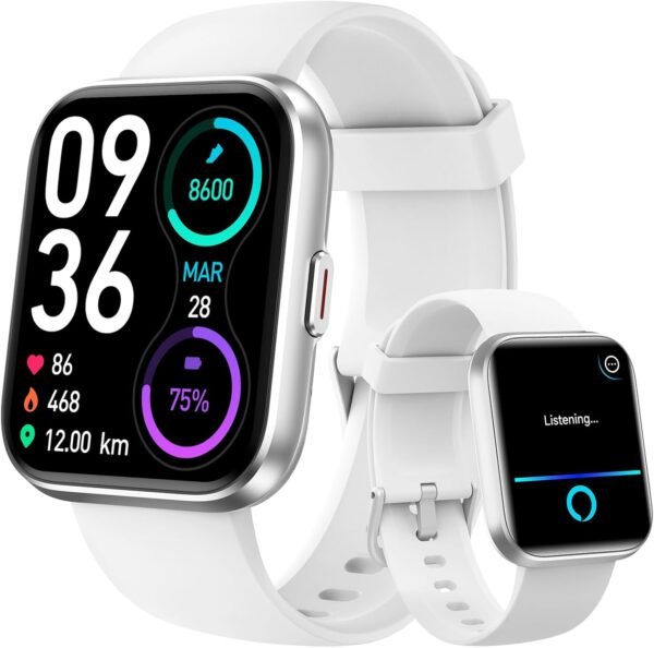 aeac Smart Watch for Women/Men, Fitness Watch, Alexa Built-in & Stable Bluetooth Call, with Heart Rate/SpO2/Sleep Monitor, 100 Sports, IP68 Waterproof Smartwatches for iOS Android - Image 2