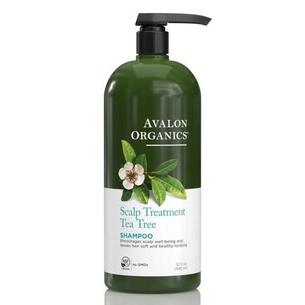 Avalon Organics Scalp Treatment Tea Tree Shampoo, Encourages Scalp Well-Being and Leaves Hair Soft, 32 Fluid Ounces - Image 2