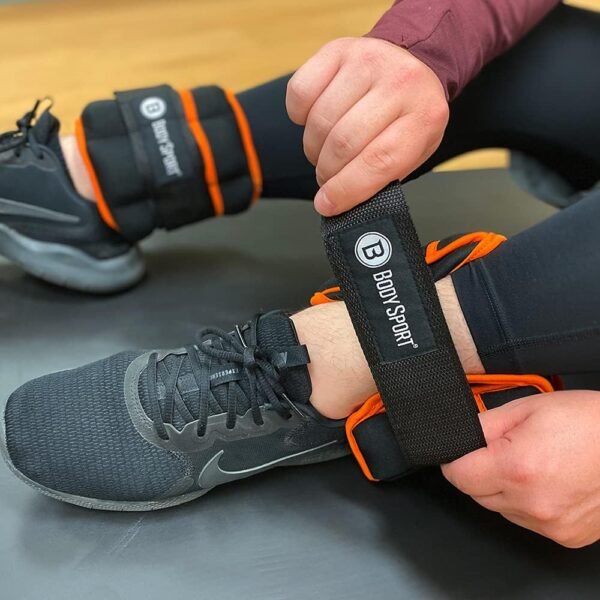 Body Sport Adjustable Ankle Weights, 1 lb.–5 lb. – Customizable Ankle and Wrist Weight Sets for Men, Women, and Kids – Workout Aid for Added Resistance – Weight Set for Walking, Running, - Image 5