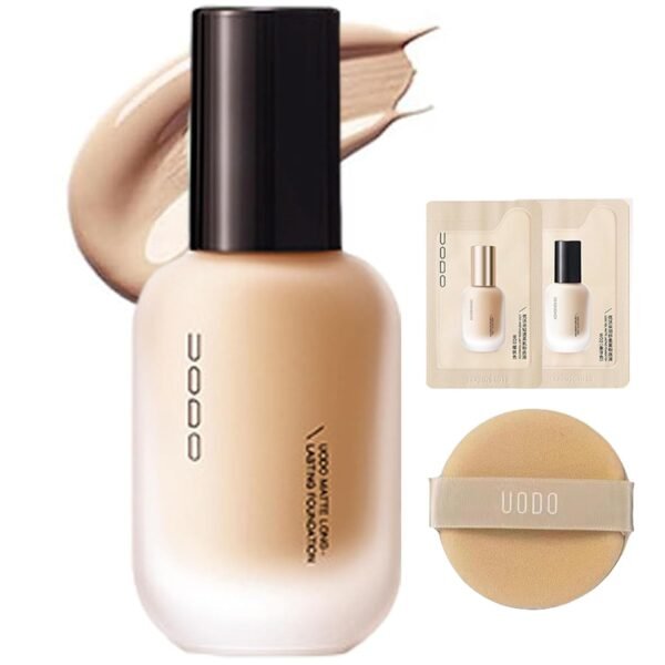 Uodo Moisturizing Light & Matte Long-Lasting Foundation - Liquid, Cushion & Powder Finishes - Natural shade - Image 2