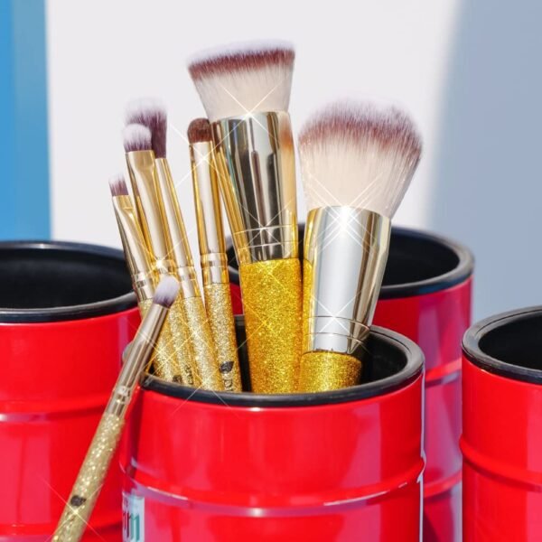 DUcare Foundation Brush Contour Bronzer Makeup Brush Double Ended Self Tanner Brush Sculpting Brush for Blending Liquid Powder Concealer Cream Cosmetics Blush Buffe - Image 10