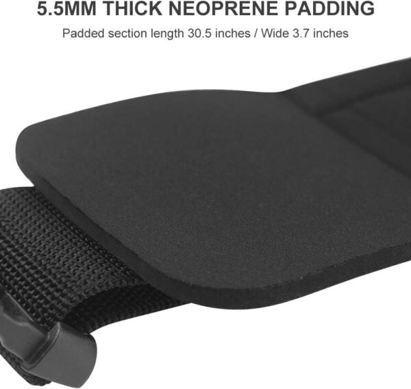 Waist Belt Neoprene Padded Gym Pulley Strap with Rings for Cable Machines Fitness Exercise Speed Agility Resistance Training - Image 7