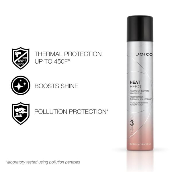 Joico Heat Hero Glossing Thermal Protector | For Most Hair Types | Protect Against Heat & Humidity | Protect Against Pollution & Harmful UV | Reduce Split Ends | Boost Shine | Paraben & Sulfate Free - Image 4