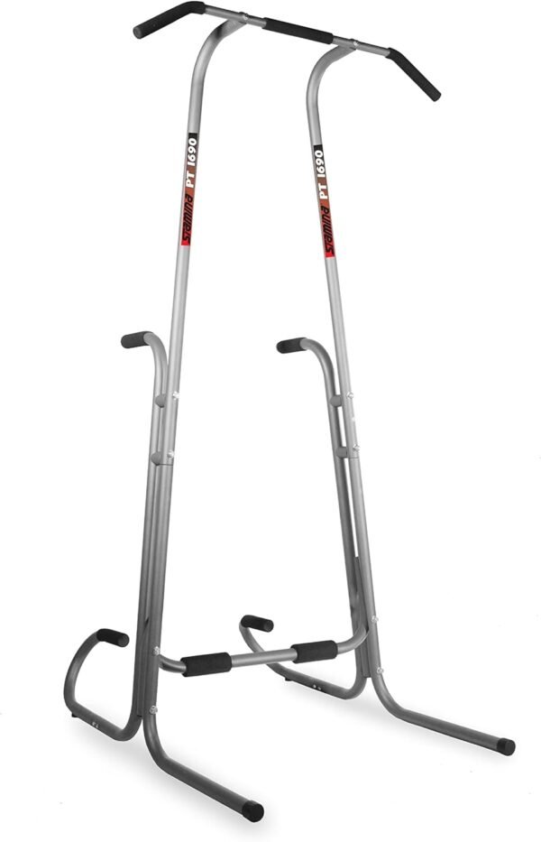 Stamina Power Tower - Dip Bar Pull Up Bar Station with Smart Workout App - Dip Bars for Home Workout - Up to 250 lbs Weight Capacity - Image 2