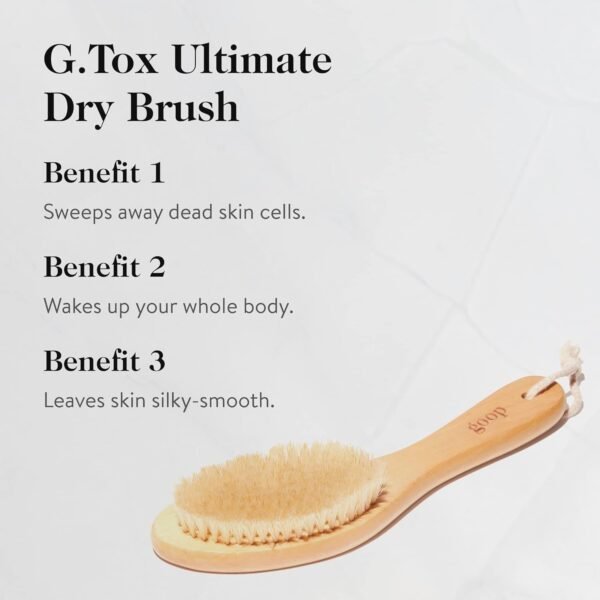 goop Beauty Dry Brush | Detoxifying Body Exfoliator | Wooden Handle with Natural Biodegradable Sisal Fibers | Sweeps Away Dead Skin | FSC-Certified - Image 3