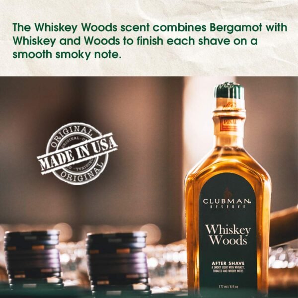 Clubman Reserve Whiskey Woods After Shave Lotion, 6 oz - Image 4