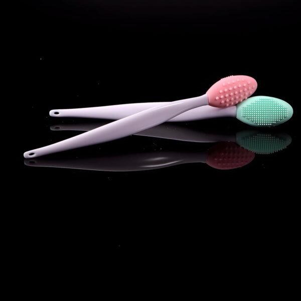 10pcs Silicone Lip Brush Exfoliating Nose Clean Blackhead Removal Brushes with Replacement Head Wash Face Cleansing Brush Tools - Image 7