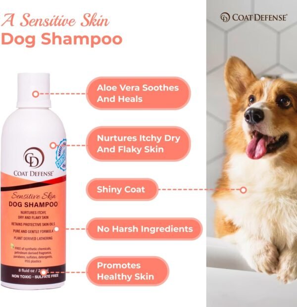 COAT DEFENSE Paw Licker Bundle | Dry Powder for Dogs & Sensitive Skin Dog Shampoo for Allergies and Itching | Smell & Itch Relief | Itchy Skin Relief & Yeast Dog Treatment - Image 5