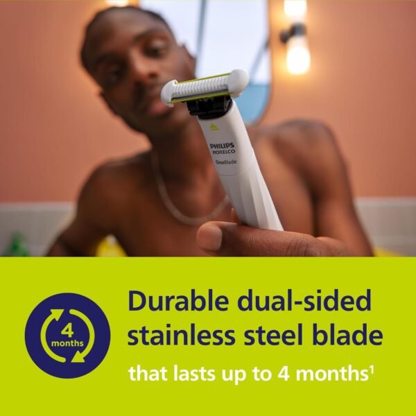 Philips Norelco OneBlade Intimate, Designed for Pubic Grooming, Trim & Shave with Extra Skin Protection, Model QP1924/70 - Image 8