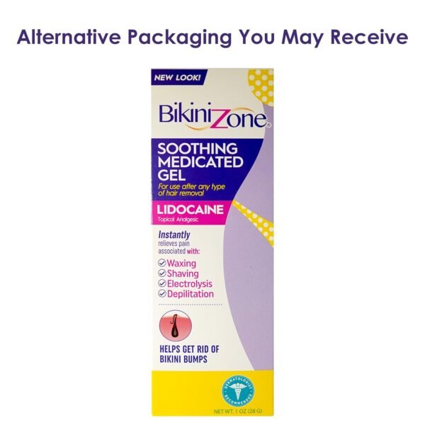 Bikini Zone Medicated After Shave Gel Lidocaine Razor Bump Relief, 1 Oz, 1 Pack - Image 3