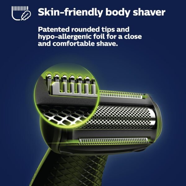 Philips Bodygroom Series 5000, Showerproof Groin and Body Trimmer, Close and Comfortable Shave, Complete Body Grooming Including Back, 60 Min. Runtime, Model BG5025/40 - Image 7