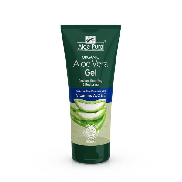 Organic Aloe Vera Gel & Vitamin A C & E 6.8 fl oz - Image 2