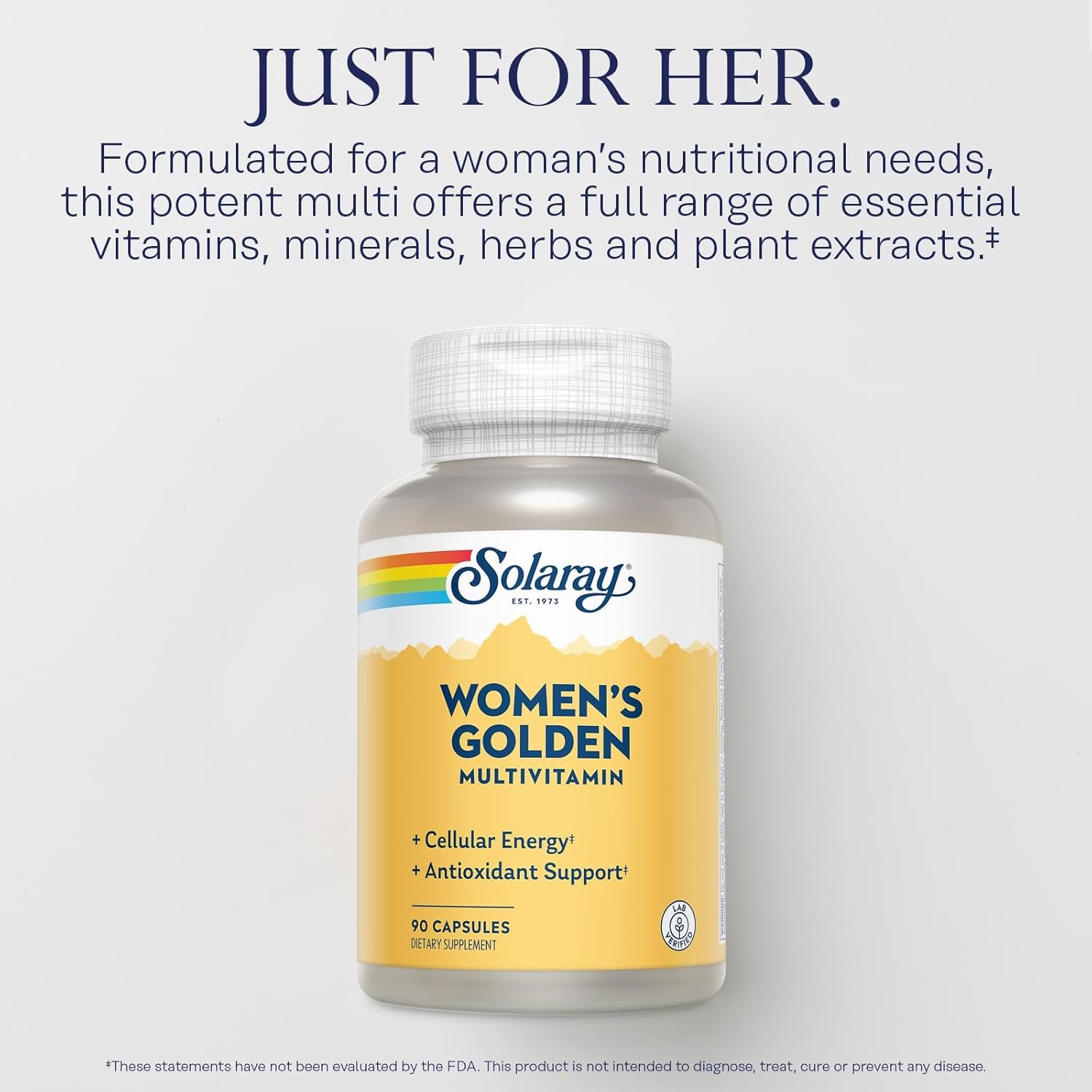 SOLARAY Women's Golden Multi-Vita-min Capsules, 90 Count - Image 4