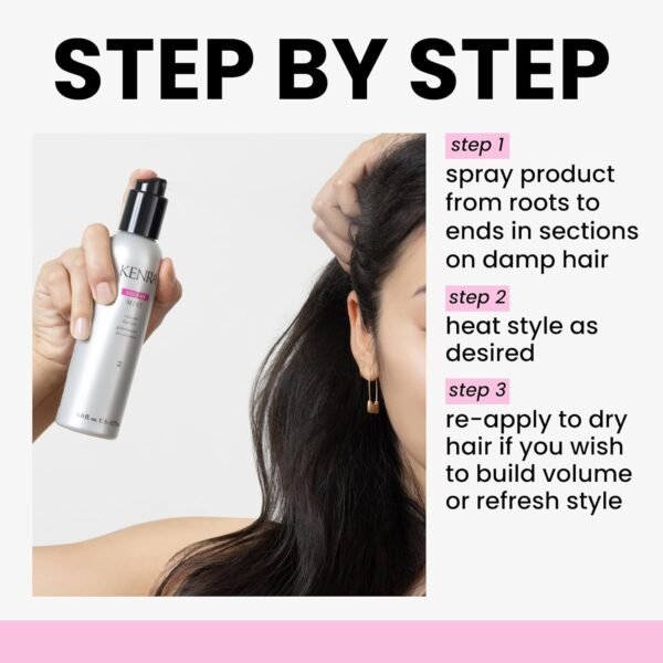 Kenra Volume Mist 2 | Volume Builder | Lightweight, Fine Mist | Low Hold, Flexible Fininsh | Thermal Protection | Volume That Lasts Up To 48 hours | All Hair Types | 6 fl. oz. - Image 5
