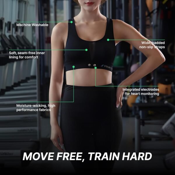 Frontier HRM Sports Bra Compatible with Frontier X2 Polar Garmin Tickr Wahoo Coospo- Heart Rate Monitor Sports Bra - Image 5