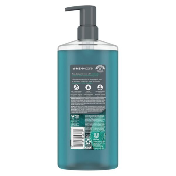 DOVE MEN + CARE Body Wash Eucalyptus + Cedar Oil to Rebuild Skin in the Shower with Plant-Based Cleansers and Moisturizers 26 oz - Image 3