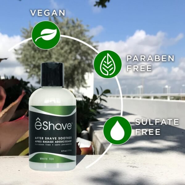 Luxury After Shave Balm for Men-After Shave Lotion Soothes Razor Burn- Deep Moisturizes Skin- All-Natural Vegan After Shave Cream Calming White Tea 6 oz - Image 7