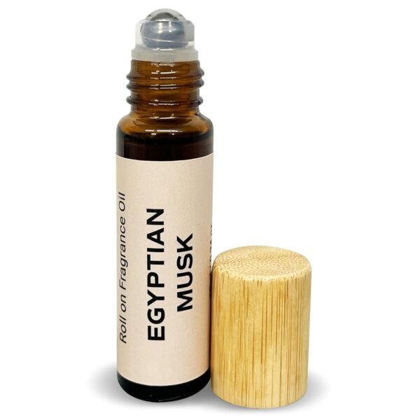 Geti Beauty Roll-On Perfume Oil for Women - Concentrated Body Fragrance Without Alcohol - Enduring Natural Essential Oil Blend in Travel-Ready 10ml Glass Bottle (Egyptian Musk) - Image 2