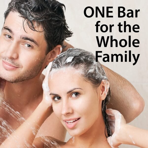ONE Bar Activated Charcoal 3.5 oz 3 Pack - Shave, Shower, Shampoo, face, beard, body, hair/scalp, SuperFAT “oil” Infused: Avocado, Mango, Olive, Coconut, Argan, Moisturizing and Nourishing Oil. - Image 5