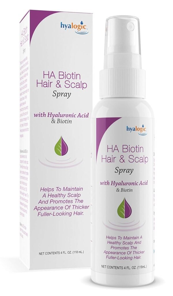 Hyalogic Biotin Volumizing Hair Spray with Hyaluronic Acid for Thinning Hair | Promotes Thicker, Healthier Locks and Scalp | 4 fl oz (118ml) - Image 2