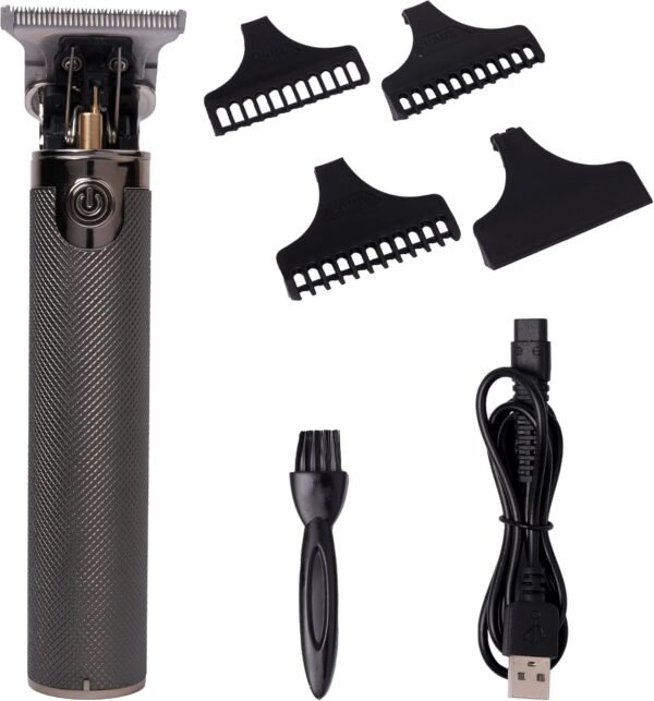 Red by Kiss Hair Trimmer for Men Precision Blade Cordless Trimmer Mens Grooming Kit (Cool Gray) - Image 2