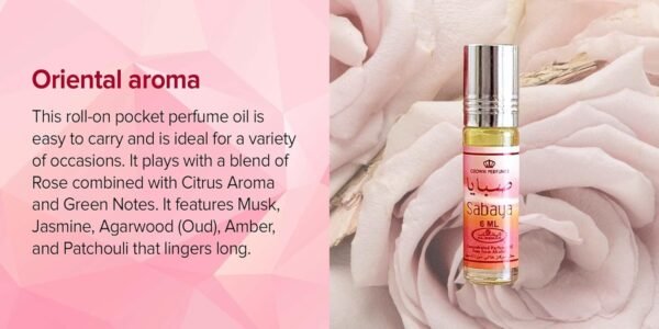 Al Rehab Sabaya Concentrated Perfume Rollerball 6 ML/0.20 (Unisex) - Image 5
