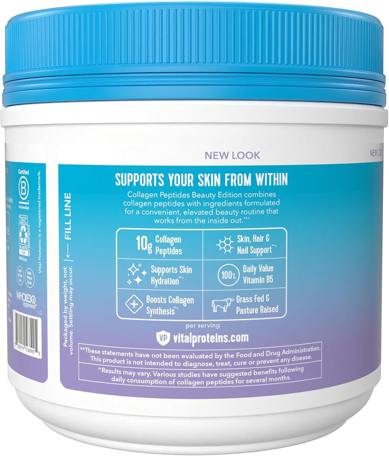 Vital Proteins Collagen Peptides Beauty Edition—10g Collagen with Biotin, Vitamin C and Zinc. 14.6 oz - Image 9